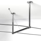 ROSSINI ILLUMINAZIONE - KIT SOSTEGNO TESATA E DISTANZIATORE IN OTTONE CROMATO CAB501