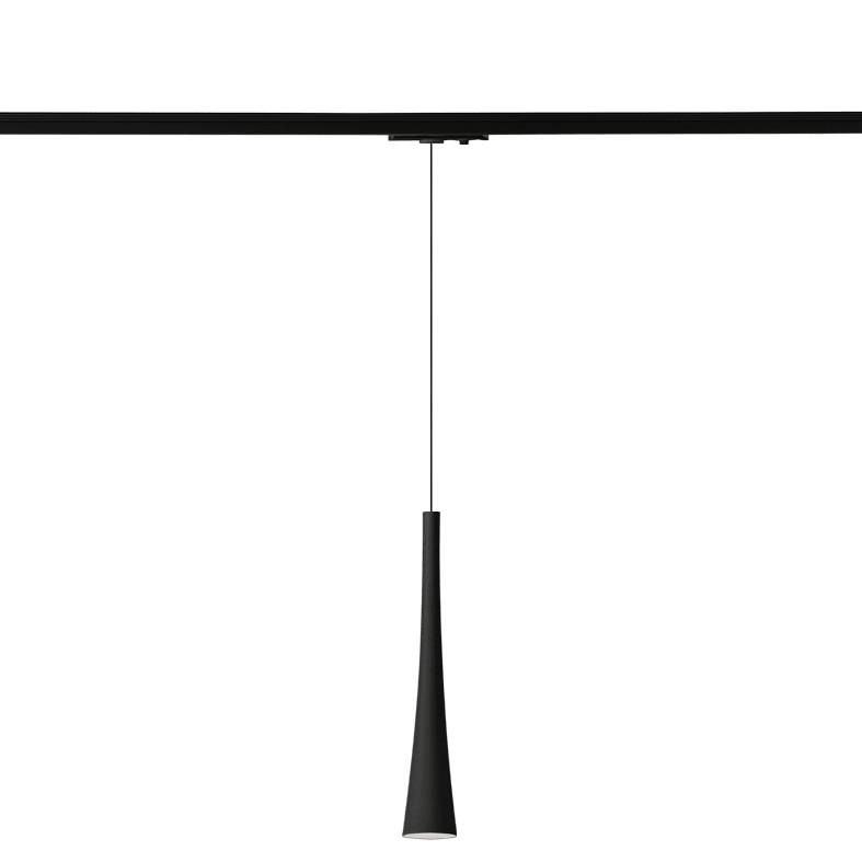 ROSSINI ILLUMINAZIONE - SOSPENSIONE PER BINARIO MONOFASE NERA GU COR113N