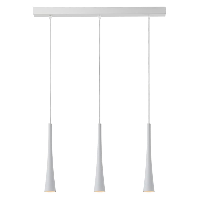 ROSSINI ILLUMINAZIONE - SOSPENSIONE 3 ELEMENTI LINEARE BIANCA/BI COR114BB