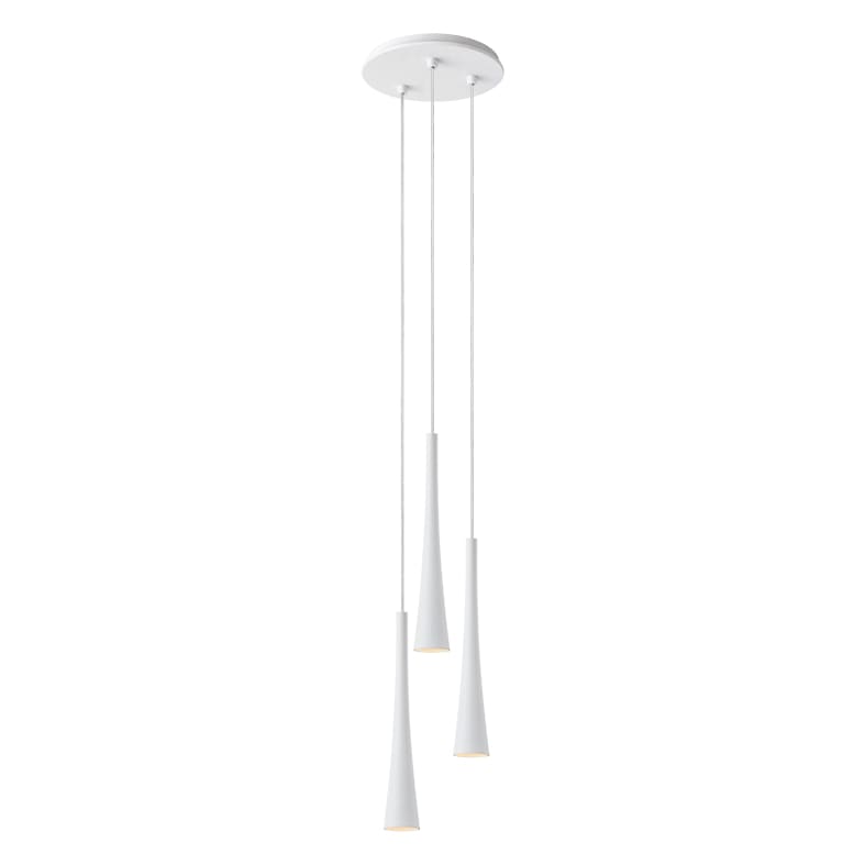 ROSSINI ILLUMINAZIONE - SOSPENSIONE 3 ELEMENTI TONDA BIANCA/BIAN COR115BB