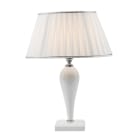 ROSSINI ILLUMINAZIONE - LAMPADA DA TAVOLO IN VETRO BIANCO E14 IP20