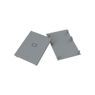 ROSSINI ILLUMINAZIONE - COPPIA TESTATE TERMINALI GRIGIE PER EBI PLAFONE/SOSPENSIONE EBI025GR