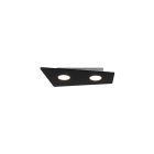 ROSSINI ILLUMINAZIONE - PLAFONIERA 2 ELEMENTI NERA  GX53 IP20 EDG001N