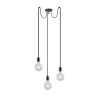 ROSSINI ILLUMINAZIONE - SOSPENSIONE 3 ELEMENTI NERA  E27 IP20 ERK103N