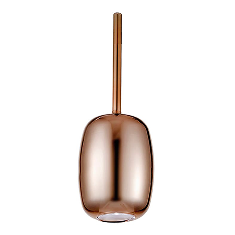ROSSINI ILLUMINAZIONE - SOSPENSIONE IN VETRO BRONZO E14 60W IP20
