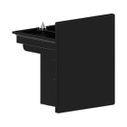 ROSSINI ILLUMINAZIONE - TAPPO DI CHIUSURA CON VITE DI BLOCCO PER GROA IN POLICARBONATO NERO GROA103N