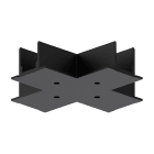 ROSSINI ILLUMINAZIONE - COPERTURA PER GIUNTO A X DA INCASSO NERO GROR139N