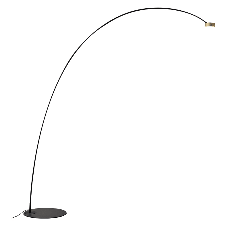 ROSSINI ILLUMINAZIONE - PIANTANA AD ARCO NERO/ORO LED 13W 38 IP2 HOL008OR