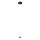 ROSSINI ILLUMINAZIONE - SOSPENSIONE NERO/ORO LED 7W 38° IP20 3000K CRI90