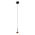 ROSSINI ILLUMINAZIONE - SOSPENSIONE NERO/RAME LED 7W 38° IP20 3000K CRI90 HOL020RA