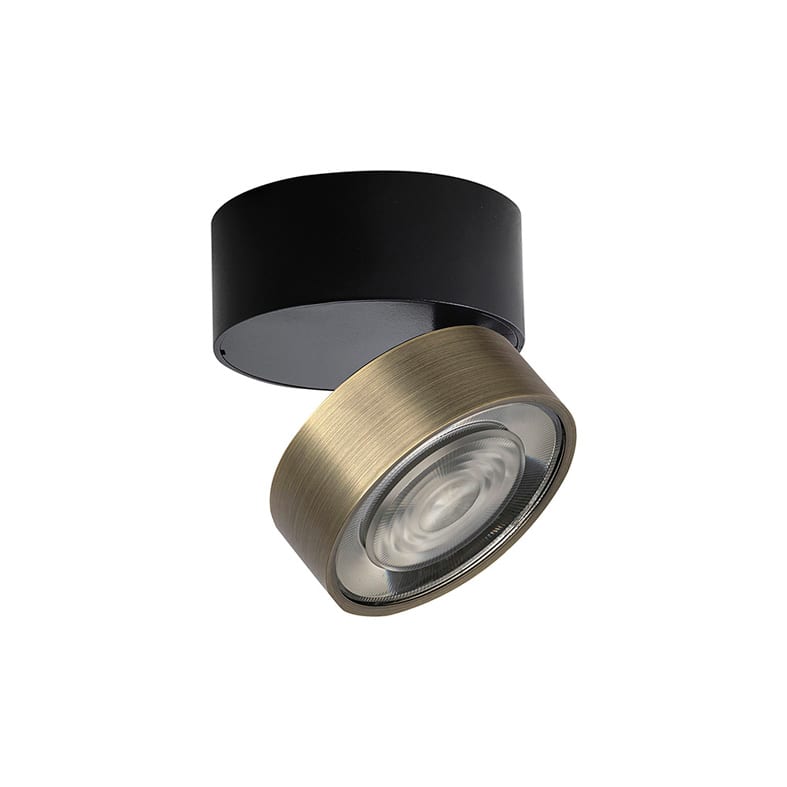 ROSSINI ILLUMINAZIONE - APPLIQUE/PLAFONIERA NERO/BRONZO LED 7W I HOL040BR