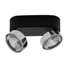 ROSSINI ILLUMINAZIONE - APPLIQUE/PLAFONIERA NERO/CROMO LED 2X6,4 HOL050CR