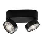 ROSSINI ILLUMINAZIONE - APPLIQUE/PLAFONIERA NERO/NERO LED 2X6,4W HOL050N