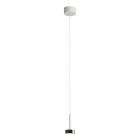 ROSSINI ILLUMINAZIONE - SOSPENSIONE BIANCO/BRONZO LED 7W 38° IP20 3000K CRI90 HOL120BR