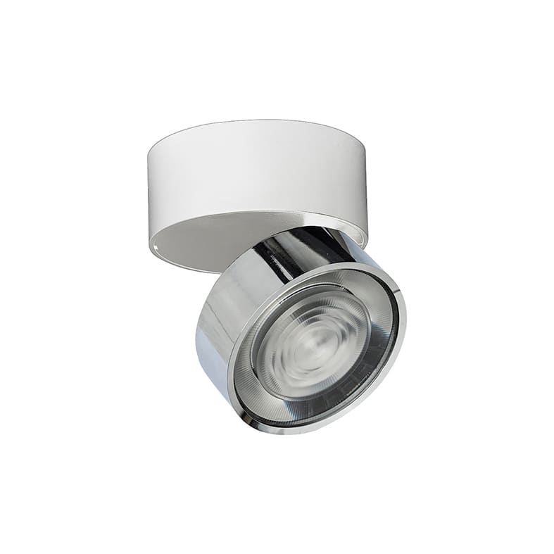ROSSINI ILLUMINAZIONE - APPLIQUE/PLAFONIERA BIANCO/CROMO LED 7W HOL140CR