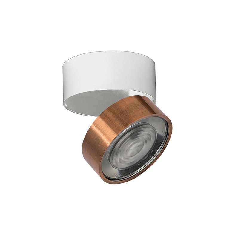 ROSSINI ILLUMINAZIONE - APPLIQUE/PLAFONIERA BIANCO/RAME LED 7W I HOL140RA