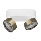 ROSSINI ILLUMINAZIONE - APPLIQUE/PLAFONIERA BIANCO/BRONZO LED 2X HOL150BR