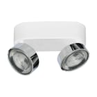 ROSSINI ILLUMINAZIONE - APPLIQUE/PLAFONIERA BIANCO/CROMO LED 2X6 HOL150CR