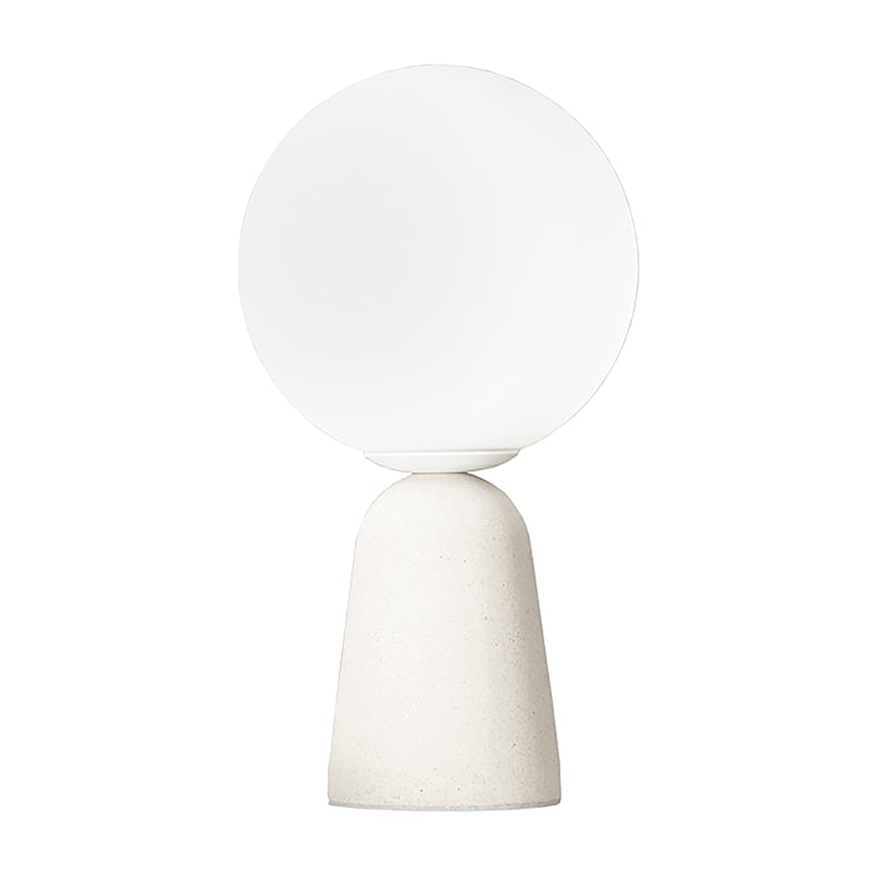 ROSSINI ILLUMINAZIONE - LAMPADA DA TAVOLO IN CEMENTO BIANCO E14