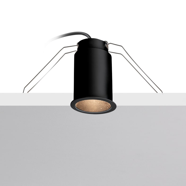 ROSSINI ILLUMINAZIONE - DOWNLIGHT NERO LED 7,5W 36 3000K IP20 CR MIC004N