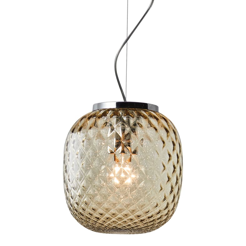 ROSSINI ILLUMINAZIONE - SOSPENSIONE CROMO IN VETRO BALLOTON BRON OBA201CRBZ