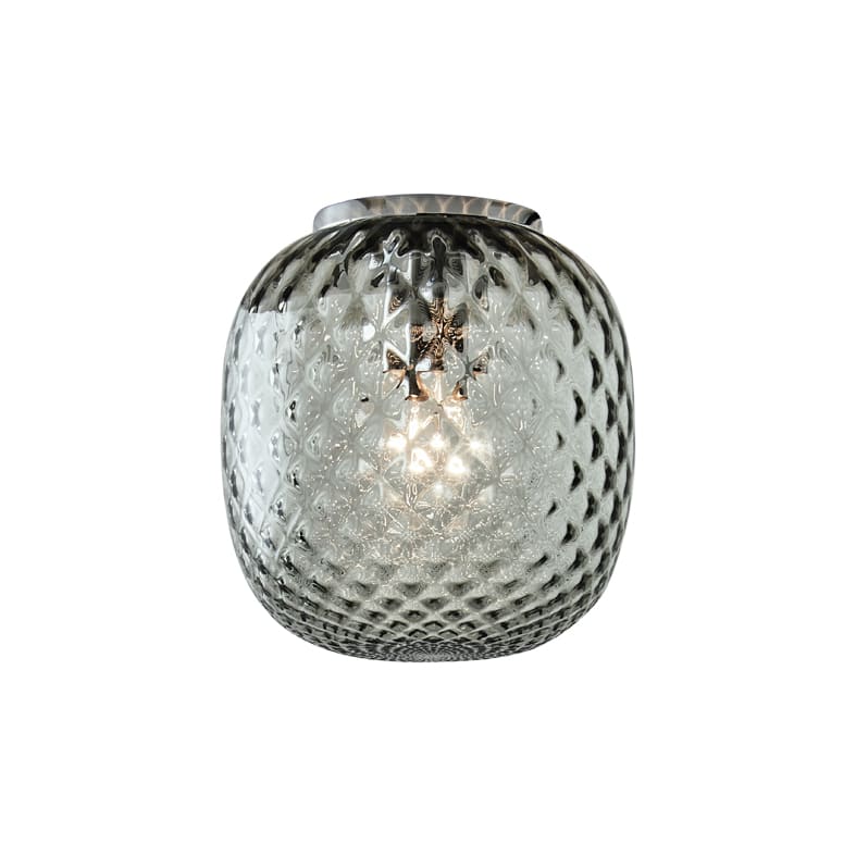 ROSSINI ILLUMINAZIONE - PLAFONIERA CROMO IN VETRO BALLOTON PETRO OBA202CRPT