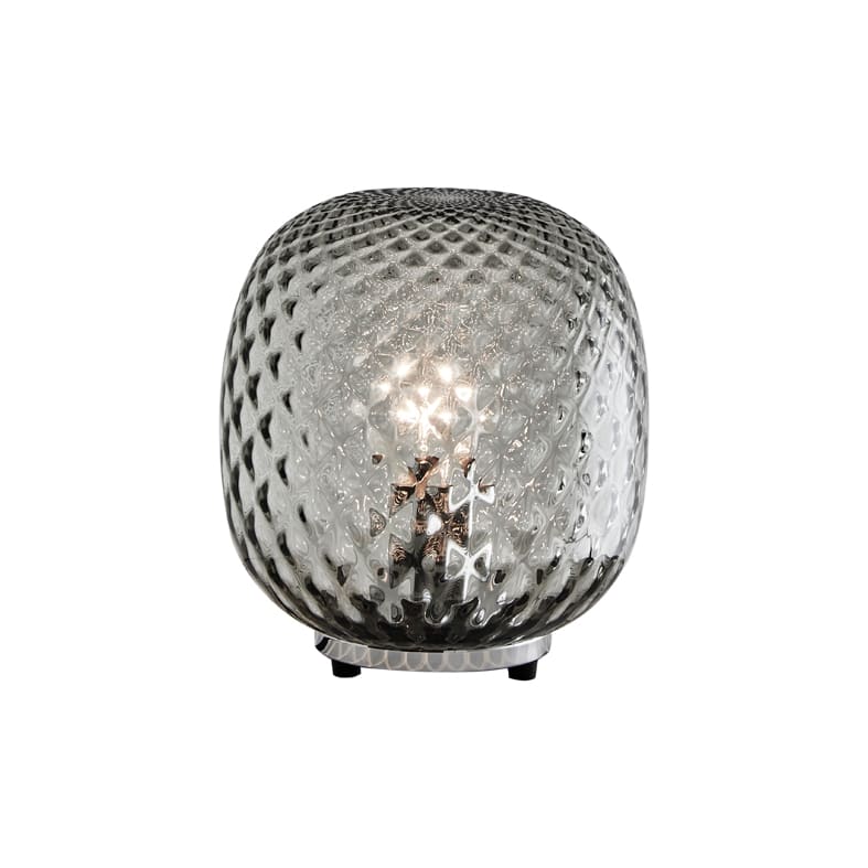 ROSSINI ILLUMINAZIONE - LAMPADA DA TAVOLO CROMO IN VETRO BALLOTO OBA203CRFU