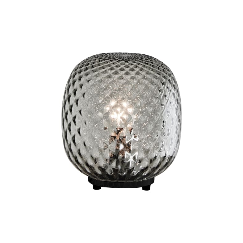 ROSSINI ILLUMINAZIONE - LAMPADA DA TAVOLO NERA IN VETRO BALLOTON OBA203NFU