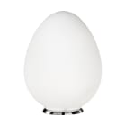 ROSSINI ILLUMINAZIONE - LAMPADA DA TAVOLO CROMO/VETRO BIANCO SATINATO E27 IP20 P.10330-50