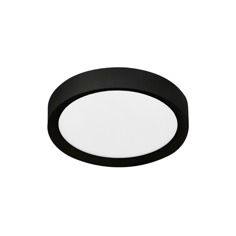 ROSSINI ILLUMINAZIONE - PLAFONIERA NERA LED 15W IP54 2700-3000-4 PLT003N