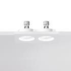 ROSSINI ILLUMINAZIONE - DOWNLIGHT DOPPIO TONDO IN GESSO RASATO BIANCO GU10 IP20 RED001