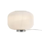 ROSSINI ILLUMINAZIONE - LAMPADA TAVOLO CROMO/VETRO BIANCO SATINATO E27 IP20 30CM RIG002