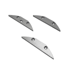 ROSSINI ILLUMINAZIONE - TESTATE TERMINALI GRIGIE 3PZ SHA002GR