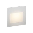 ROSSINI ILLUMINAZIONE - SEGNAPASSO QUADRATO IN VETRO BIANCO LED 1,5W IP20 3000K CRI90 SHO001QGLASSB