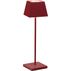 ROSSINI ILLUMINAZIONE - LAMPADA DA TAVOLO PORTATILE ROSSA LED 2,2W IP54 2700-3000K CRI85