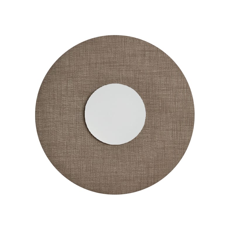 ROSSINI ILLUMINAZIONE - APPLIQUE BIANCA/PARALUME TORTORA 12W 300 SOL004BT