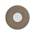 ROSSINI ILLUMINAZIONE - APPLIQUE BIANCA/PARALUME TORTORA 12W 300 SOL004BT