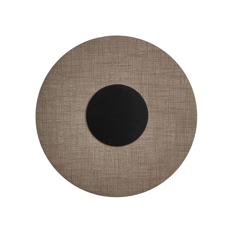 ROSSINI ILLUMINAZIONE - APPLIQUE NERA/PARALUME TORTORA 12W 3000K SOL004NT