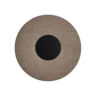 ROSSINI ILLUMINAZIONE - APPLIQUE NERA/PARALUME TORTORA 12W 3000K SOL004NT