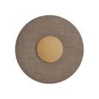 ROSSINI ILLUMINAZIONE - APPLIQUE ORO/PARALUME TORTORA 12W 3000K SOL004ORT