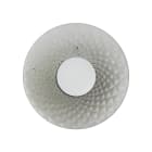 ROSSINI ILLUMINAZIONE - APPLIQUE BIANCA/VETRO BALLOTON FUME' 12W SOL005BFU