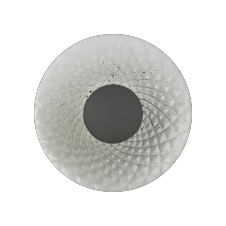 ROSSINI ILLUMINAZIONE - APPLIQUE TITANIO/VETRO BALLOTON FUME' 12 SOL005TIFU