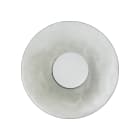 ROSSINI ILLUMINAZIONE - APPLIQUE BIANCA/VETRO MARTELLATO FUME' 1 SOL006BFU