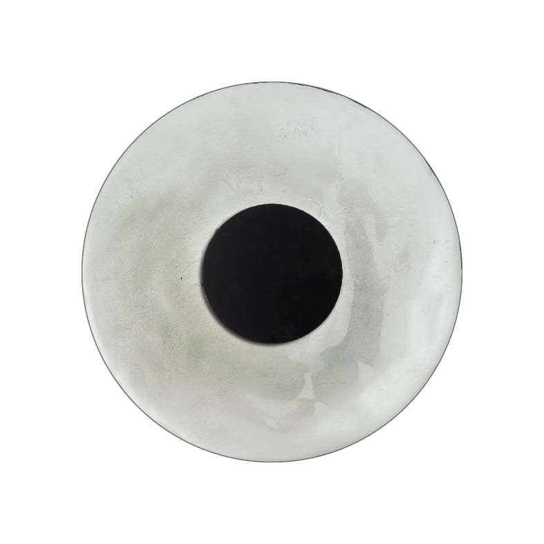 ROSSINI ILLUMINAZIONE - APPLIQUE NERA/VETRO MARTELLATO FUME' 12W SOL006NFU