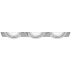 ROSSINI ILLUMINAZIONE - DOWNLIGHT TRIPLO QUADRATO RASATO CARDANICO BIANCO G53 IP20 TAK006B