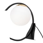 ROSSINI ILLUMINAZIONE - LAMPADA DA TAVOLO NERO-ORO LUCIDO/VETRO SATINATO E27 IP20