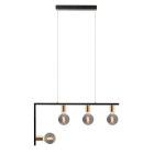 ROSSINI ILLUMINAZIONE - SOSPENSIONE NERO/OTTONE SATINATO E27 IP20 TWI006NOTS