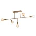 ROSSINI ILLUMINAZIONE - PLAFONIERA ORO SATINATO E27 IP20 VAL001OS