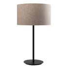 ROSSINI ILLUMINAZIONE - LAMPADA TAVOLO NERA/PARALUME CILINDRICO AVORIO E27 IP20 VIV009NAV