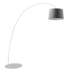 ROSSINI ILLUMINAZIONE - PIANTANA BIANCA/PARALUME CONICO ANTRACITE E27 IP20 60CM VIV108BAN